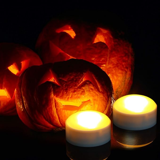 LED Pumpkin Lights with Remote and Timer, Battery Operated Bright Flickering - Image 2