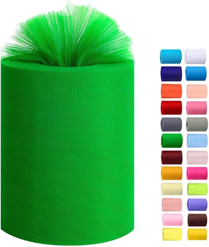 Tulle Rolls 6” by 100 Yards Tulle Roll Spool Fabric by Miegecha