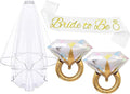 4PCS Bride To Be Sash and Veil by Unknown