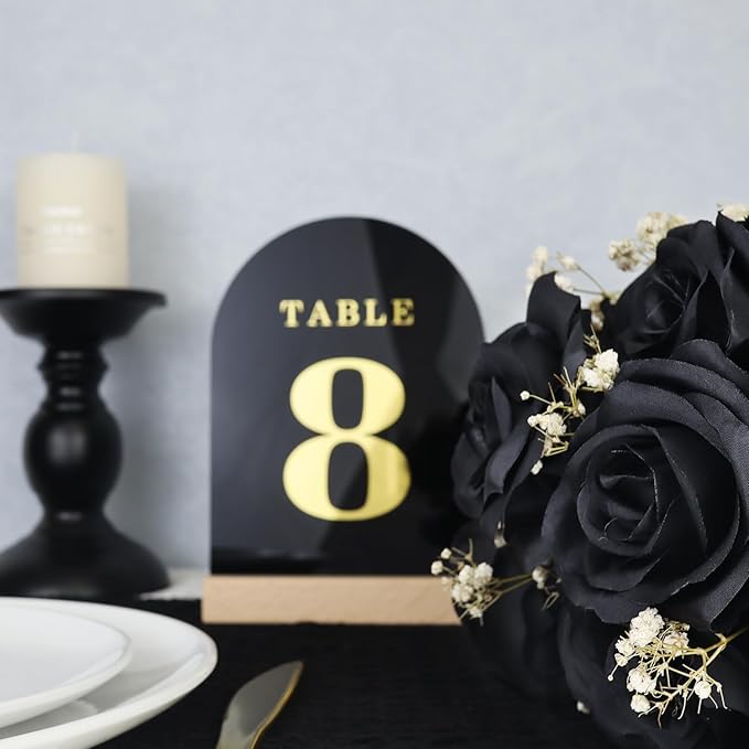 Wedding Table Numbers 1-10, Acrylic Arch Signs - Image 8