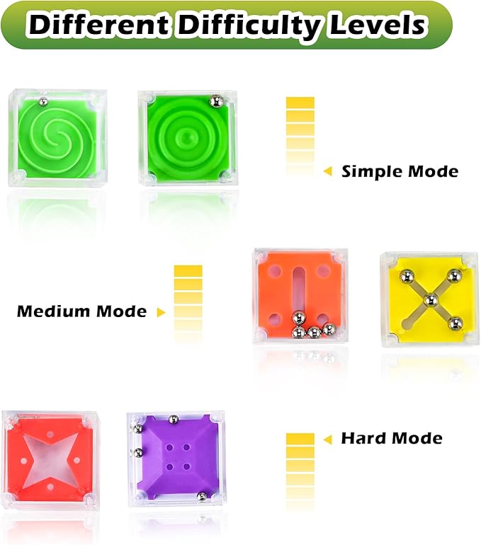 GOLDGE 24 Pcs Balance IQ Maze Game Toy Set - Image 4