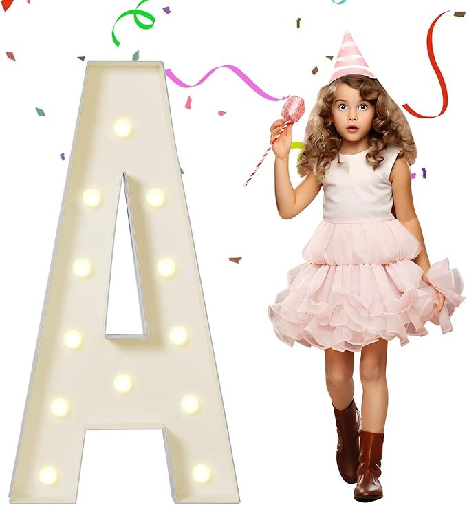 eufony Marquee Letters 4 Feet Tall, 4 FT Marquee Light Up Letters, Giant Light by eufony