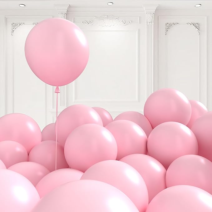 125 pcs Light Pink 5 Inch Balloons, Small Balloons by BAIBAOXIANG