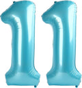Pearl Blue 11 Number Balloon by Upgesy