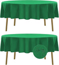 Fokitut 2 Pack Waterproof Round Tablecloth, 90 Inch, Stain Resistant and by BalsaCircle