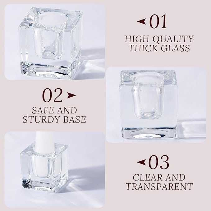 Glass Taper Candles Holders Bulk - Image 3
