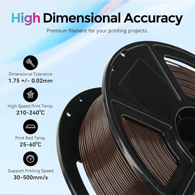 FLASHFORGE Rapid PLA Filament 1.75mm, High Flow Speedy 3D Printer Filament - Image 5
