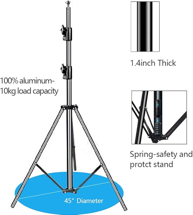 SLOW DOLPHIN Photo Video Studio 12ft x 10ft Heavy Duty Adjustable Photography - Image 4