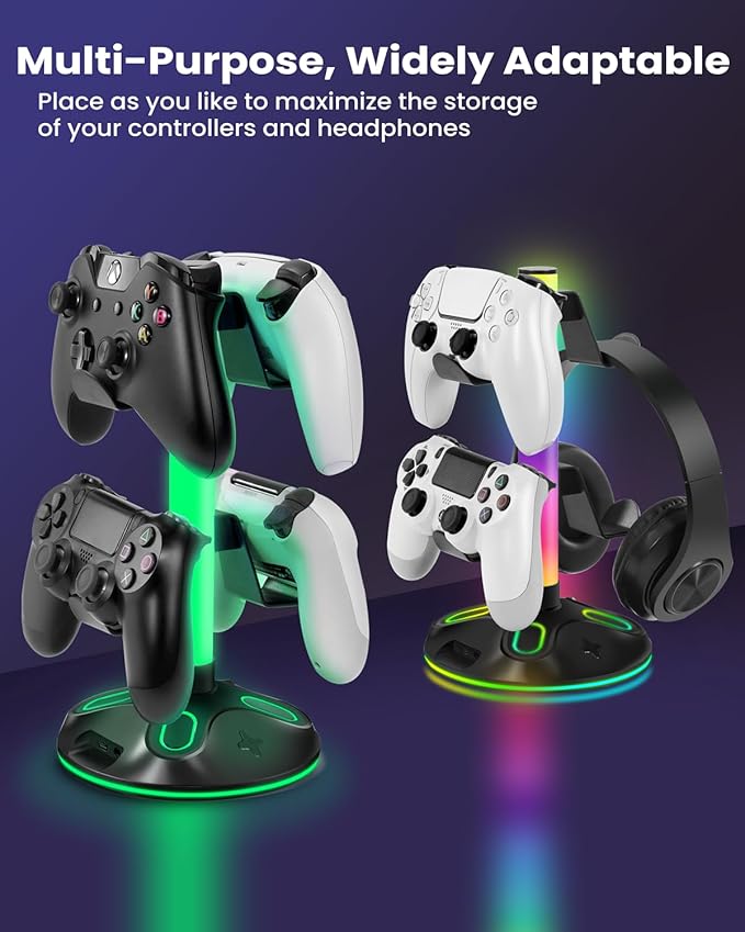 RGB Headphone Stand for Desk, Innovative Headset Stand - Image 7