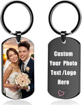 Custom Keychain with Picture, Personalized Keychain with Engraving Photo/Text by XINYIMAI