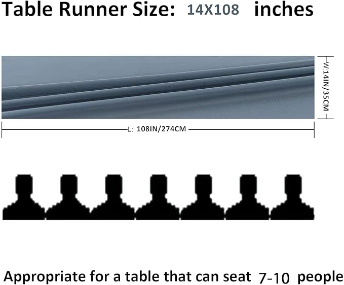 12Pack 9ft Chiffon Table Runner 14x108 Inch Sheer Romantic Table Runner - Image 2
