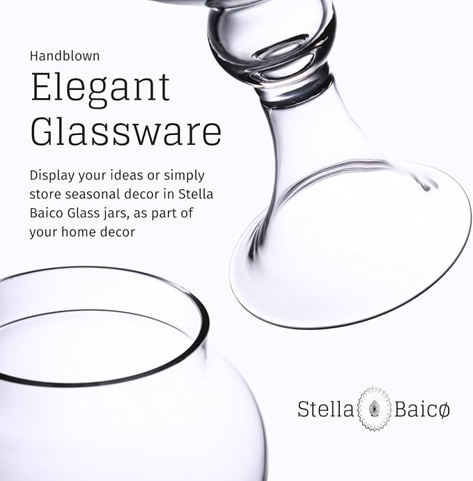 Large Glass Apothecary Jars - Image 4