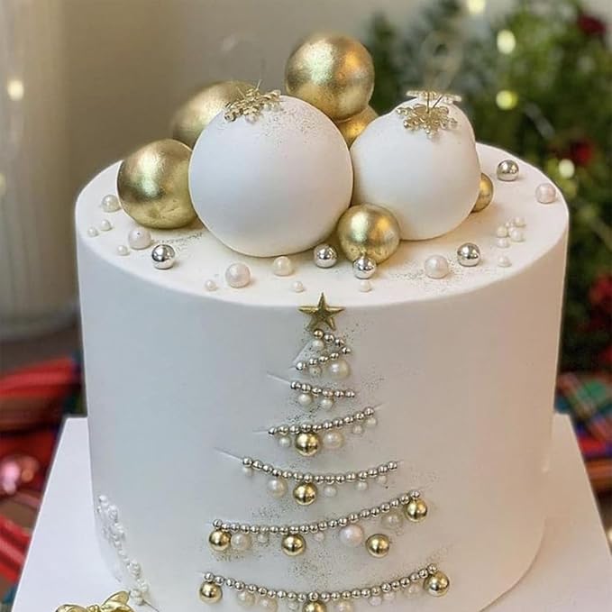 Sentovac 7mm Gold Pearl Sprinkles Edible Cake Decorating Sugar Candy Cookie - Image 5