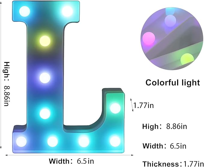 Foaky Colorful LED Letter Lights - Image 7