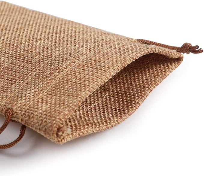 Lucky Monet 25/50/100PCS Burlap Gift Bags Wedding Hessian Jute Bags Linen - Image 3