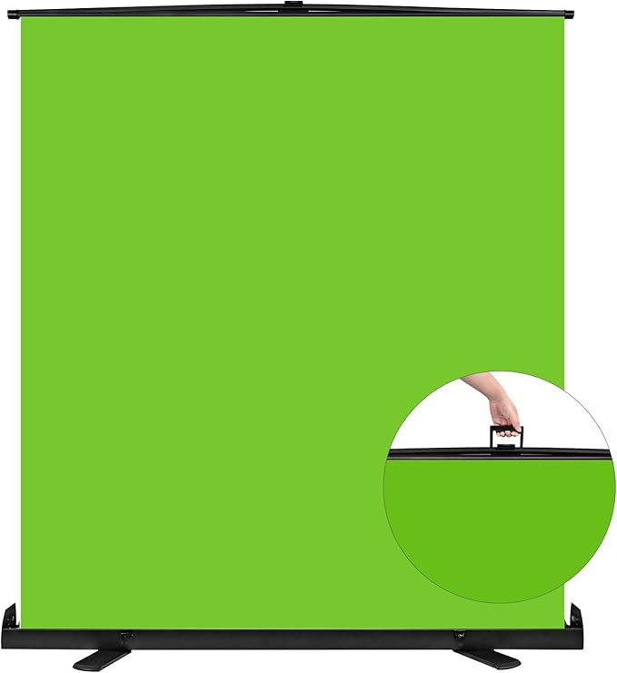 Upgrade Green Screen Size 61.1x72.5” Upgrade Version Collapsible Chromakey by YESKER