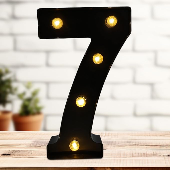 LED Marquee Numbers, 8.58 Inch Led Light Up Numbers by DyingSwan