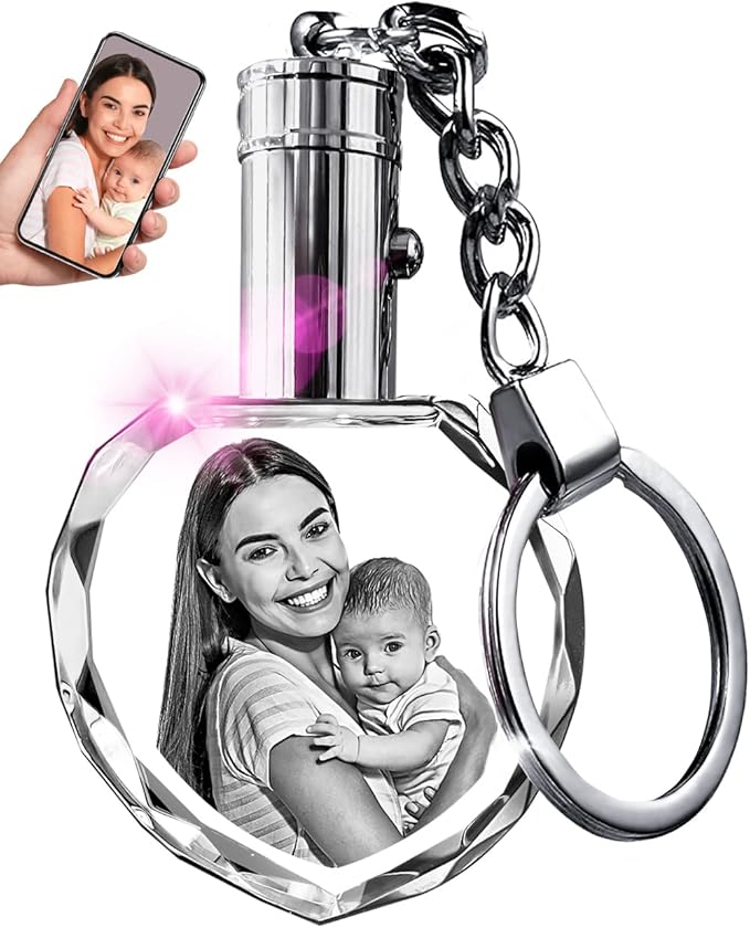 ArtPix 3D Crystal Photo Custom Keychain Picture, Customized Personalized Gift by ArtPix3D