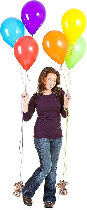 ROYALHOUSE Metallic Plastic Wrapped Balloon Weights - Image 3