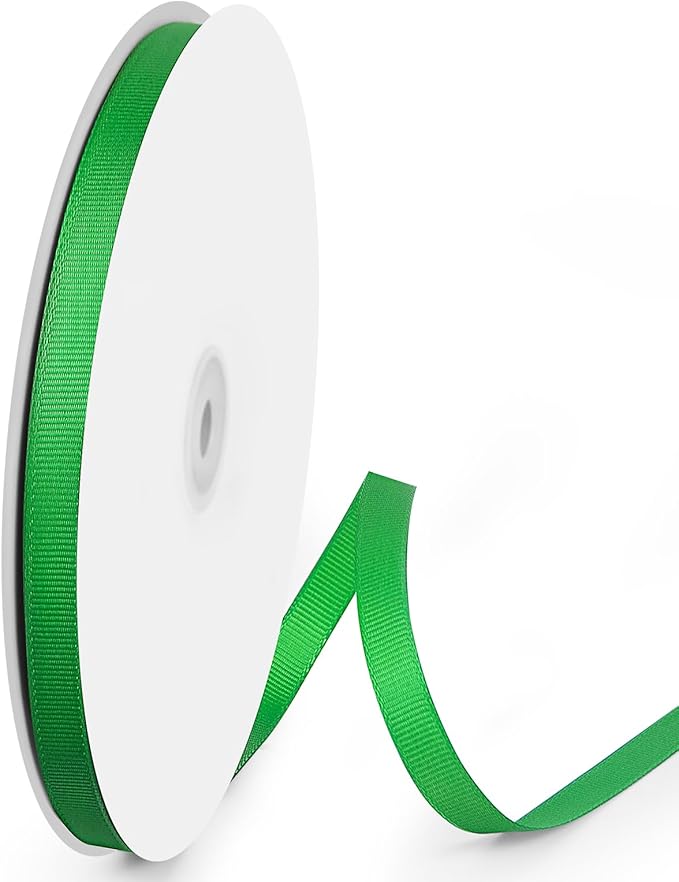 100 Yards 3/8 inch Grosgrain Ribbon, Solid Color Fabric Ribbon Perfect by VISPAD