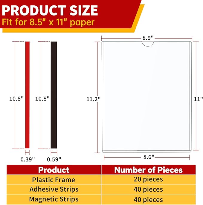 Magnetic Sign Holder 8.5 x 11 - Image 6