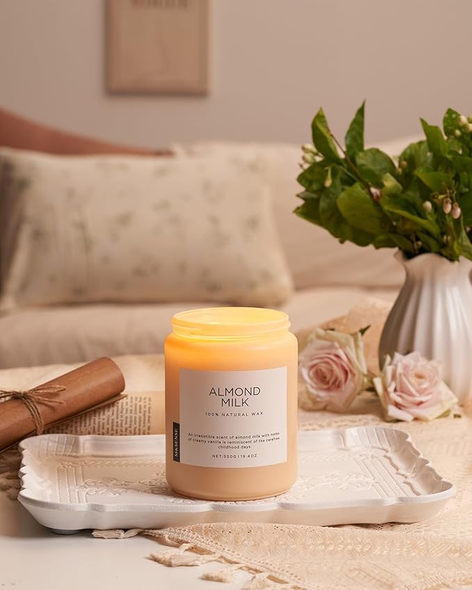 M&SENSE Almond Milk Scented Candles - Image 7