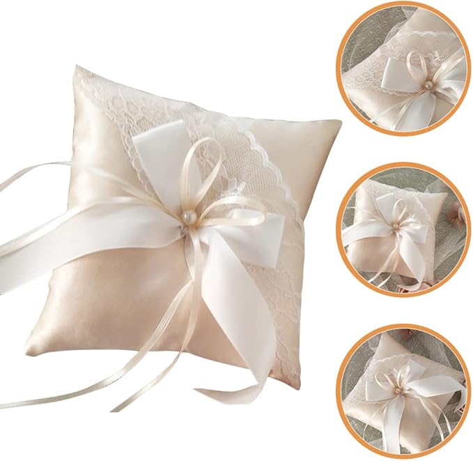 LUOZZY Wedding Ring Bearer Pillow Cushion - Image 7
