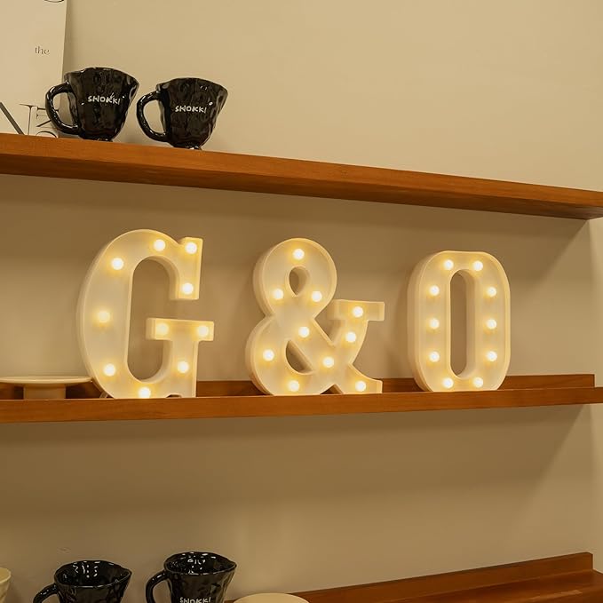 Foaky Rechargeable LED Letter Lights Sign Marquee Light Up Letters Sign - Image 4
