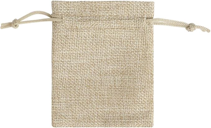 Lucky Monet 25/50/100PCS Burlap Gift Bags Wedding Hessian Jute Bags Linen - Image 4