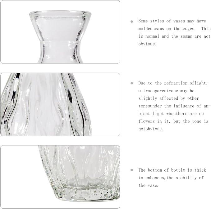 72 Pcs Bud Vase Set, Vases for Centerpieces, Cute Glass Bud Vases in Bulk - Image 6