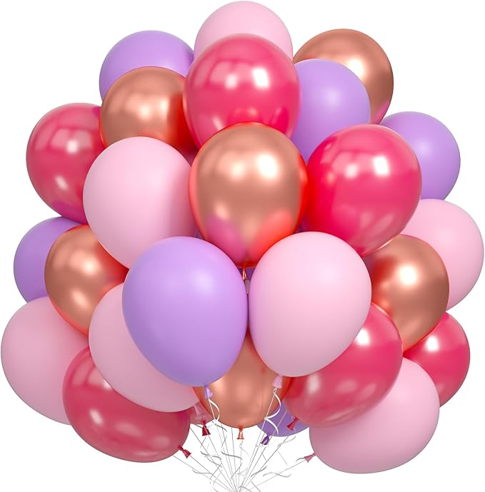 Pink and Purple Balloon Set by Dagelar