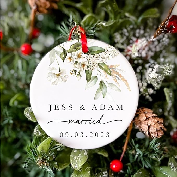GABITA Personalized First Christmas Married Keepsake, First Christmas Married - Image 2