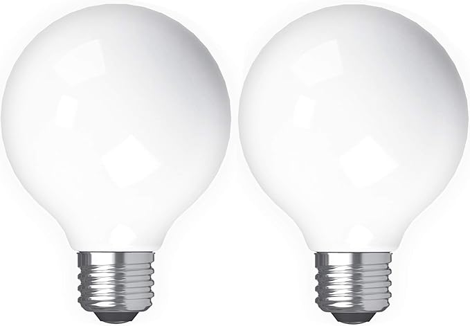 GE Refresh LED Light Bulbs, 60 Watt, G25 Globe Bulbs, Medium Base - Image 2