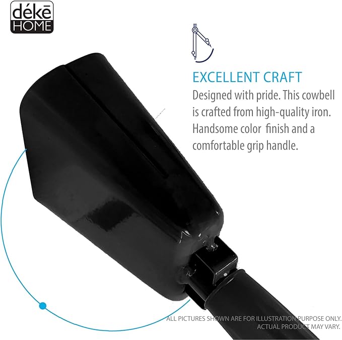 Deke Home - 2 Pack 7 Inch Steel Cowbells - Image 8