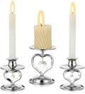 Nuptio Unity Candle Holder Silver Candlestick Holder by Nuptio