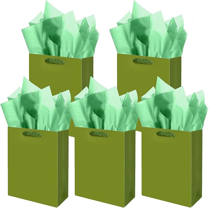 Gcardist Olive Green Gift Bags by Gcardist
