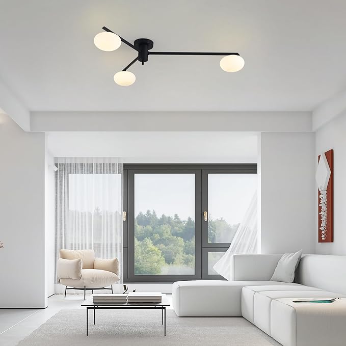 3-Light Modern Sputnik Chandelier - Image 7