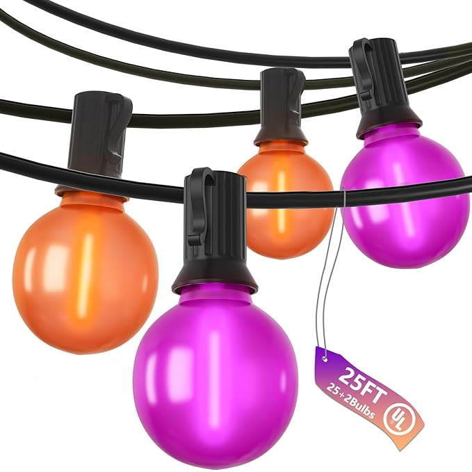 25ft Halloween String Lights Outdoor by SUNSGNE