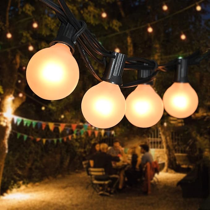 SUNSGNE 25Ft Outdoor Patio String Lights G40 - Image 7