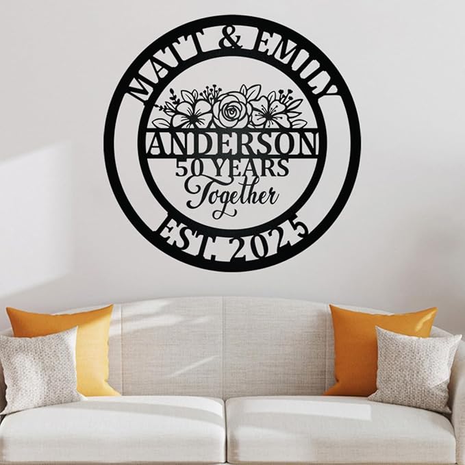 NAZENTI Personalized Metal Sign Wedding Gift - Image 2
