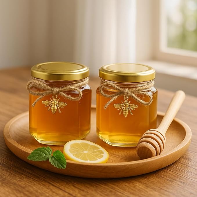 50 Pack 1.5 oz Hexagonal Honey Jars - Image 3