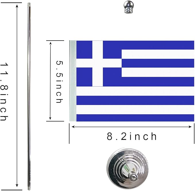 Greece Greek Flag Table Desk Flags, Office Flag, International World Country - Image 2
