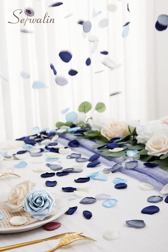 Serwalin 300Pcs Silk Rose Petals Flower Petals - Image 5