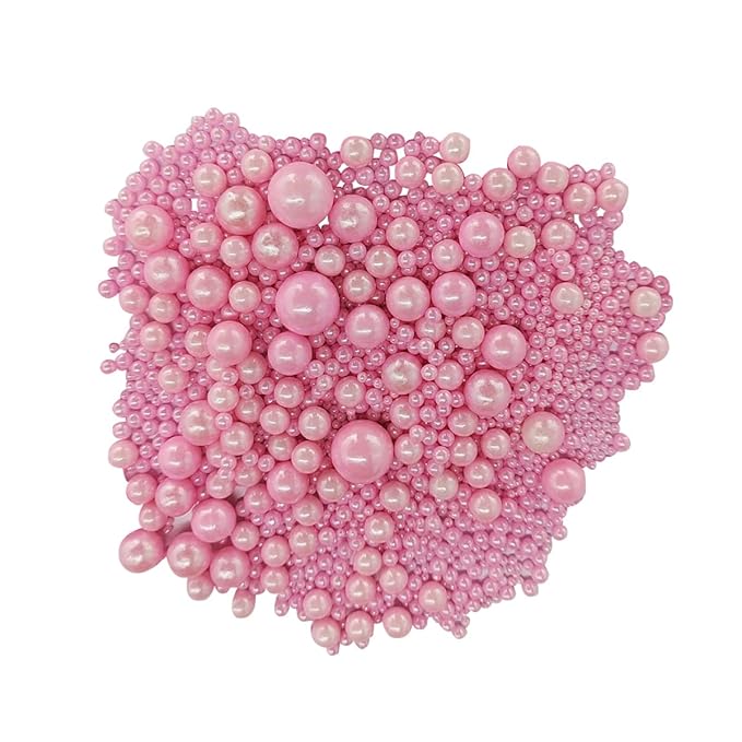 Edible Pink Sugar Pearls Candy Sprinkles 120G/ 4.23Ounce Baking Cake Sprinkles - Image 2