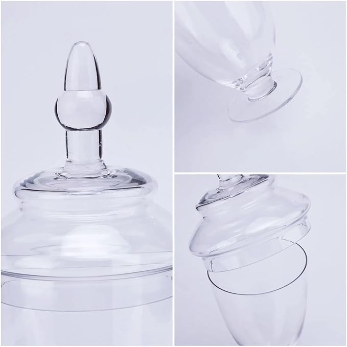 Glass Apothecary Jars with Lids, Small Storage Containers - Image 6