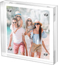 Small 4×4 Inches Acrylic Picture Frame, Double Sided Frameless Photo Frame by M-sorflly