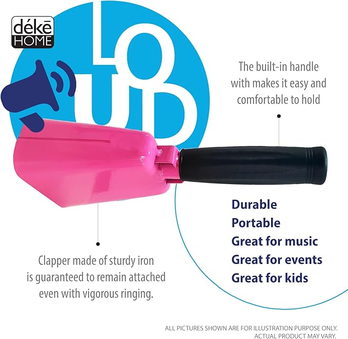 Deke Home - 2 Pack 7 Inch Steel Cowbells - Image 3