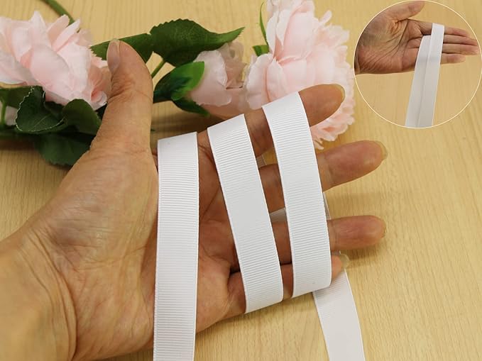 Jesep One Roll 100 Yards 5/8" Soild Grosgrain Ribbon Boutique Gift Wrapping - Image 5