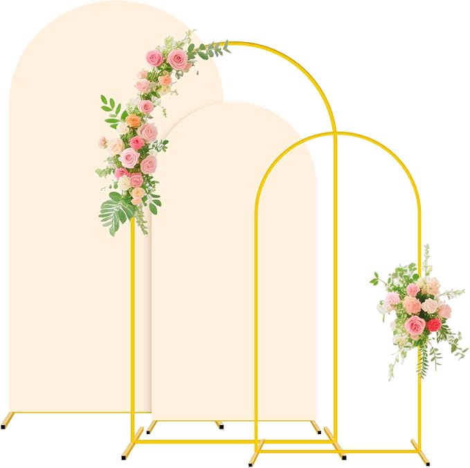Metal Arch Backdrop Stand Set of 2 by FUHSY