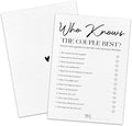 30 Minimalism Wedding Game Cards by MBYHP